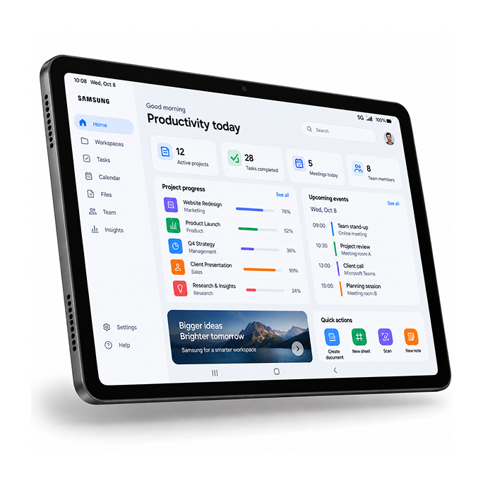 Tablet Samsung Galaxy Tab A11+ X236 11.0 5G 6GB RAM 128GB - Grey, 278€, Afbeelding 3 Tablet Samsung Galaxy Tab A11+ X236 11.0 5G 6GB RAM 128GB - Grey, Afbeelding 3