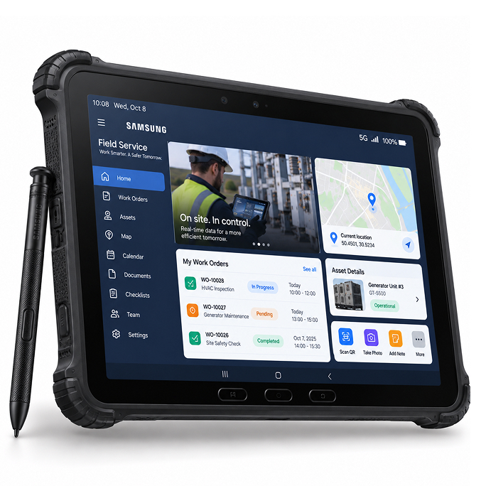 Tablet Samsung Galaxy Tab Active 4 Pro T636 10.1 5G 6GB RAM 128GB Enterprise Edition - Black, Image 4