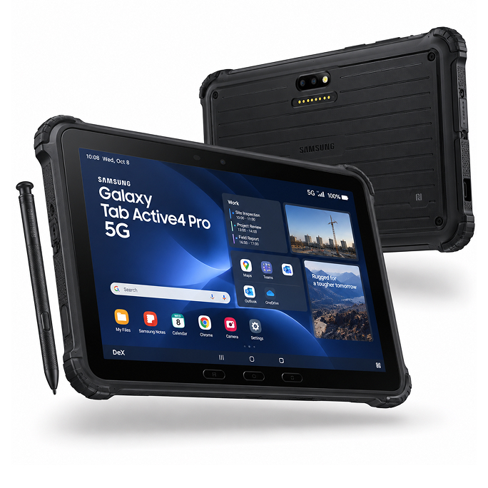 Tablet Samsung Galaxy Tab Active 4 Pro T636 10.1 5G 6GB RAM 128GB Enterprise Edition - Black, Afbeelding 2