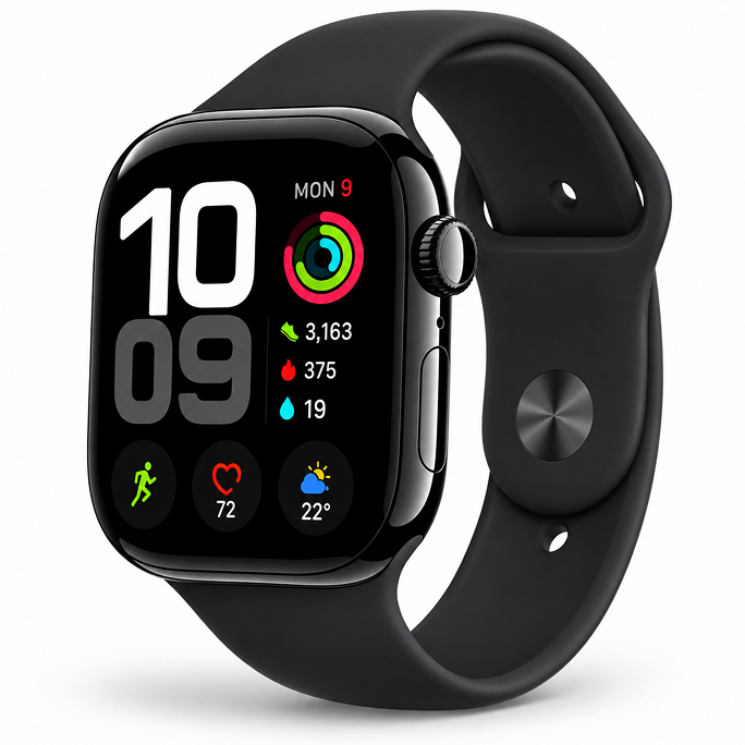 Watch Apple Watch Series 10 LTE 46mm Jet Black Aluminium Case with Sport Band - Black, 385€, Image 3 Watch Apple Watch Series 10 LTE 46mm Jet Black Aluminium Case with Sport Band - Black, Image 3