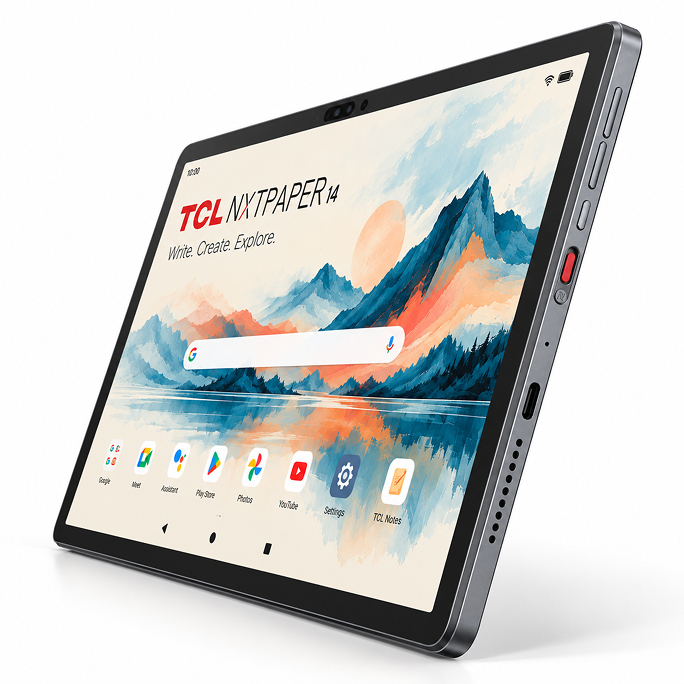 TCL NxtPaper 14 14.3 WiFi 8GB RAM 256GB Flip Case + T-Pen - Grey, Afbeelding 3