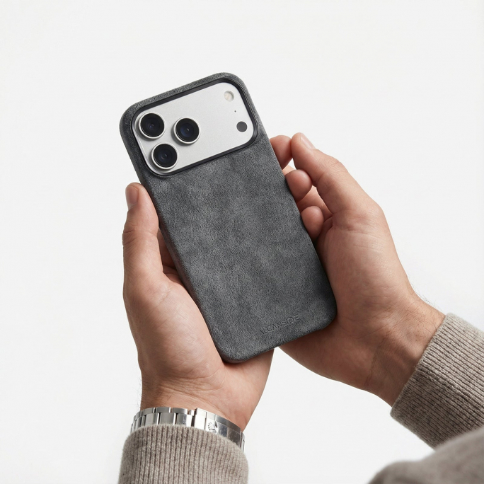 iPhone Alcantara Case - Space Grey, Image 4