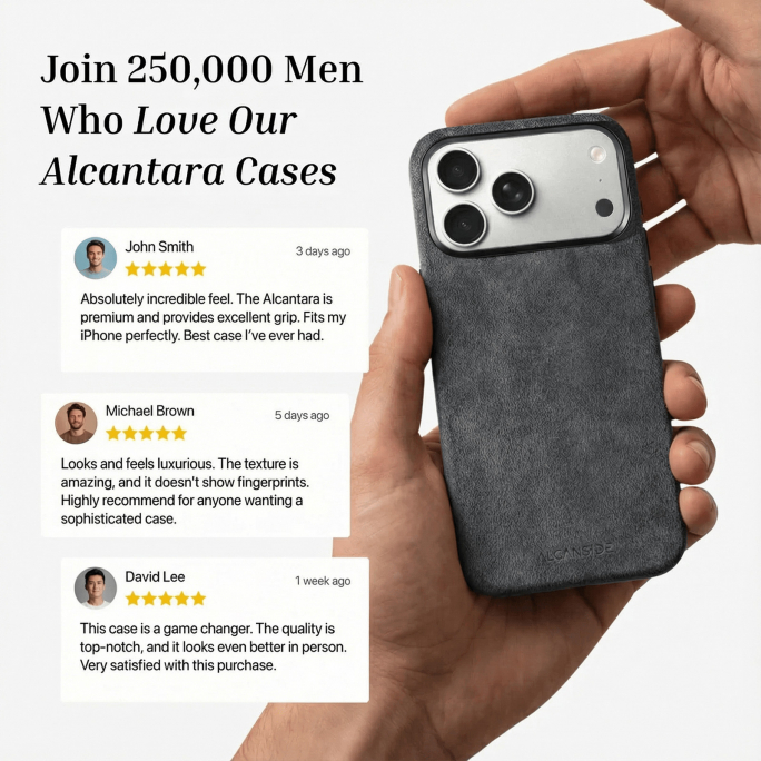 iPhone Alcantara Case - Space Grey, Image 5