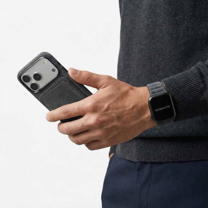 Alcantara Apple Watch Band - Space Grey - 42/44/45/46mm & Ultra (49mm), Image 5