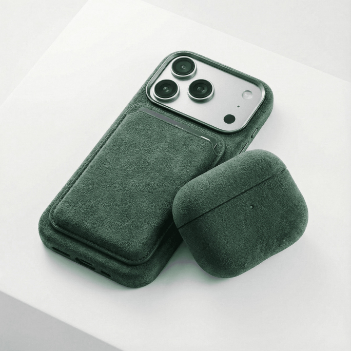 Alcantara MagSafe Wallet - Midnight Green, Image 3