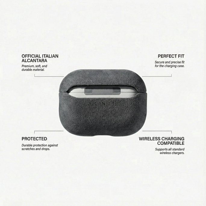 AirPods Pro Alcantara Case - Space Grey, 35€, Image 5 AirPods Pro Alcantara Case - Space Grey, Image 5