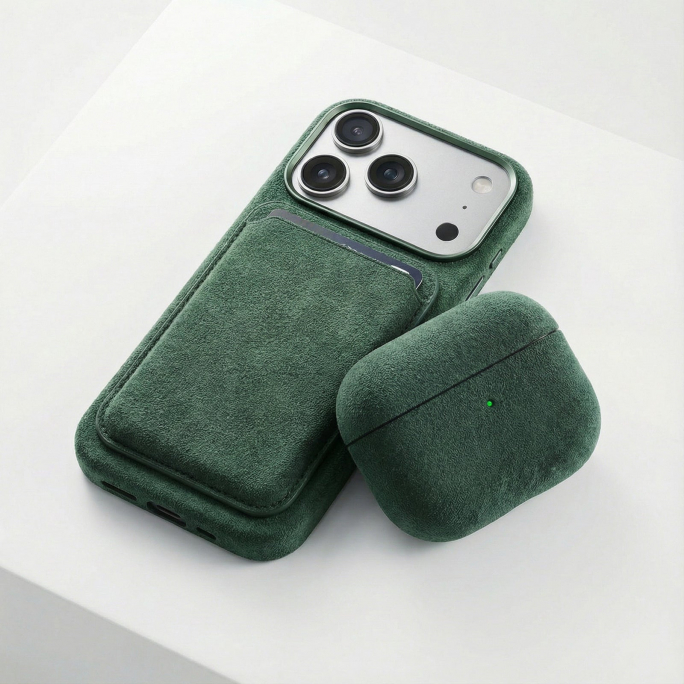 AirPods Pro Alcantara Case - Midnight Green, Image 3