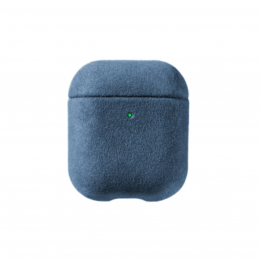 AirPods 1/2 Gen Alcantara Case - Ocean Blue