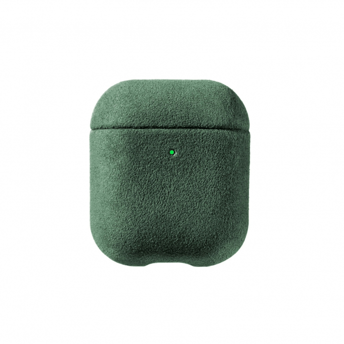 AirPods 1/2 Gen Alcantara Case - Midnight Green, Image 1