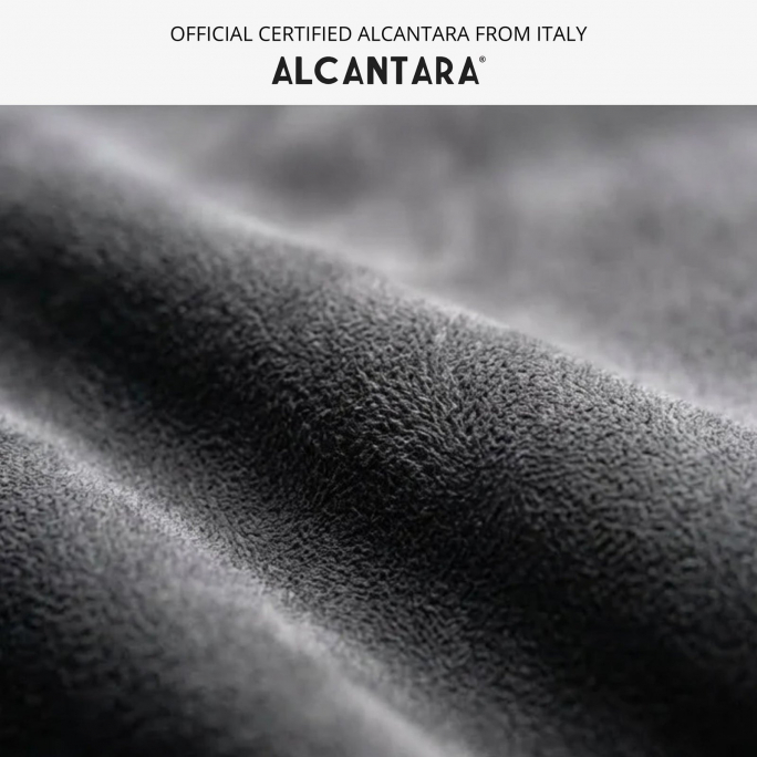 Alcantara Apple Watch Band With Buckle - Space Grey With Red Stitching - 38/40/41/42mm, Image 6