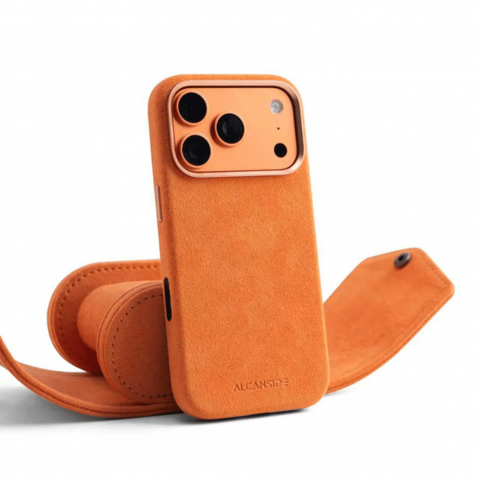 iPhone Alcantara Case - Orange, 69€, Image 5 iPhone Alcantara Case - Orange, Image 5