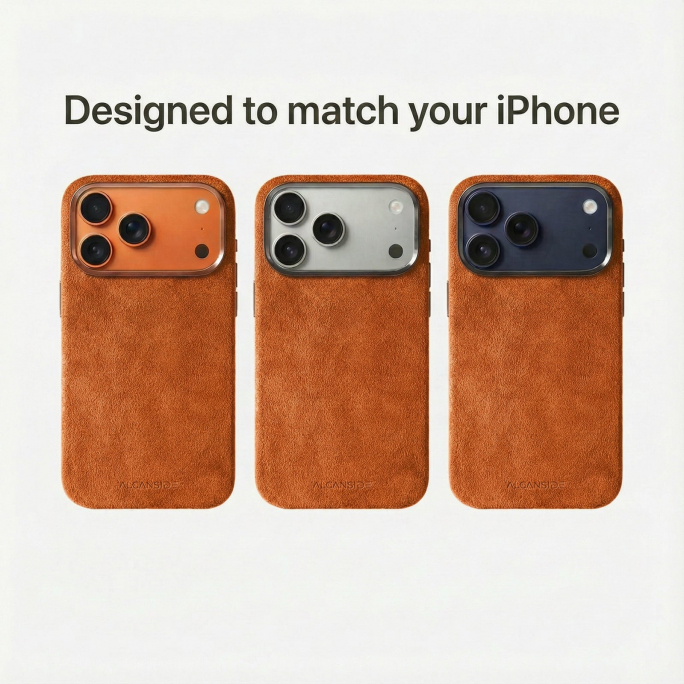 iPhone Alcantara Case - Orange, 69€, Image 7 iPhone Alcantara Case - Orange, Image 7