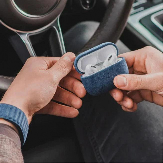 AirPods (3rd generation) Alcantara Case - Ocean Blue, Afbeelding 3