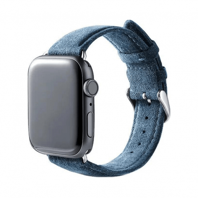 Alcantara Apple Watch Band With Buckle - Ocean Blue - 38/40/41/42mm, Image 1