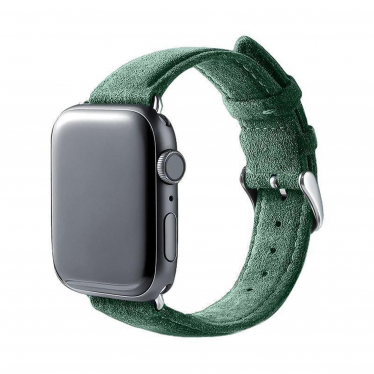Alcantara Apple Watch Band With Buckle - Midnight Green - 38/40/41/42mm