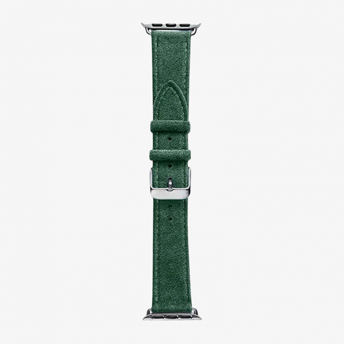 Alcantara Apple Watch Band With Buckle - Midnight Green - 38/40/41/42mm, Afbeelding 6