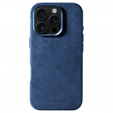 iPhone Alcantara Case - Ocean Blue