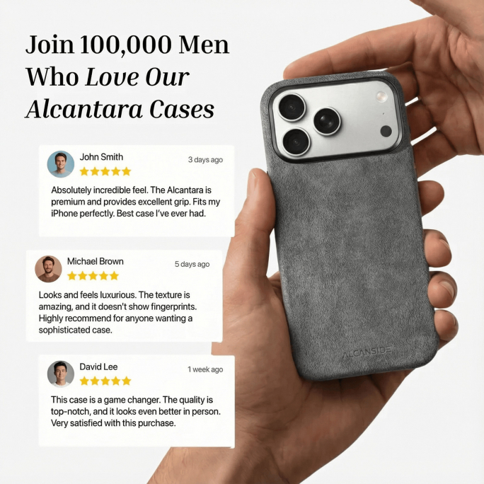 iPhone Alcantara Case - Nardo Gray, Image 5