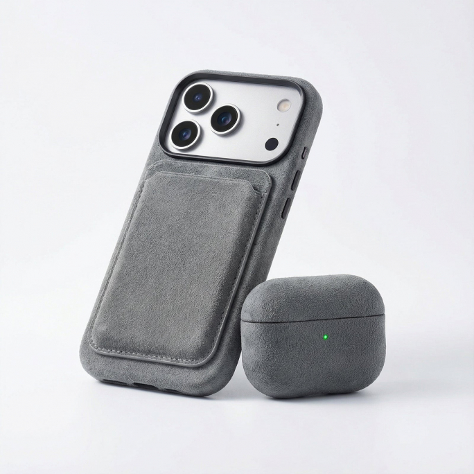 iPhone Alcantara Case - Nardo Gray, Image 6