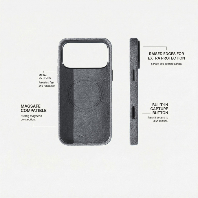 iPhone Alcantara Case - Nardo Gray, Image 7