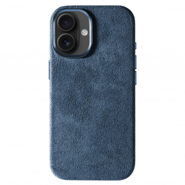 iPhone Alcantara Case - Ocean Blue