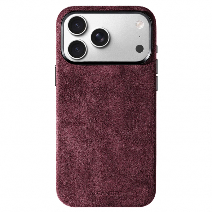 iPhone Alcantara Case - Wine Red, Afbeelding 3
