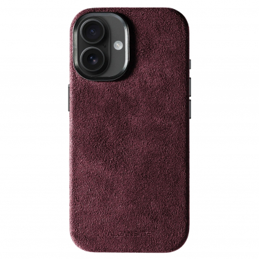 iPhone Alcantara Case - Wine Red