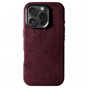 iPhone Alcantara Case - Wine Red
