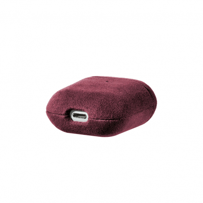 AirPods 1/2 Gen Alcantara Case - Wine Red, Image 5