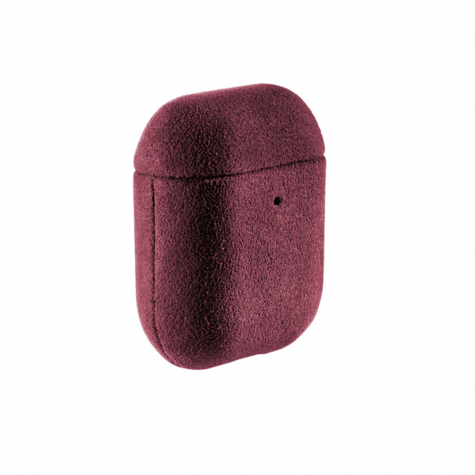 AirPods 1/2 Gen Alcantara Case - Wine Red, Image 6