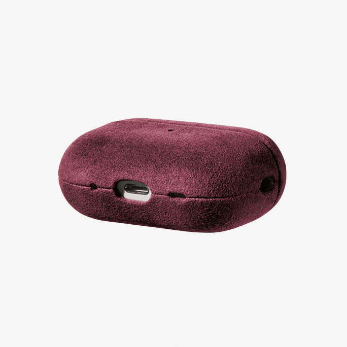 AirPods Pro (2nd Generation) Alcantara Case - Wine Red, Image 4