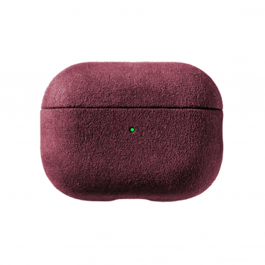 AirPods Pro Alcantara Case - Wine Red