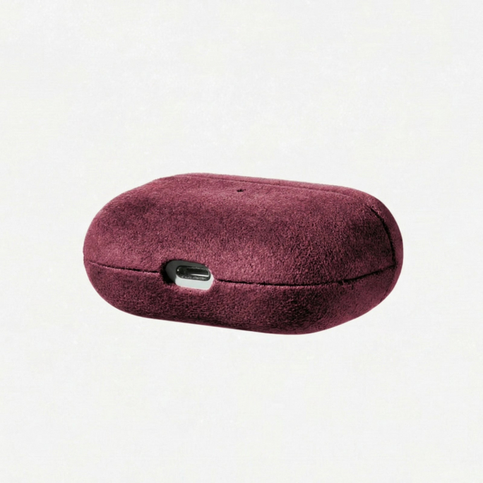 AirPods Pro Alcantara Case - Wine Red, Image 4