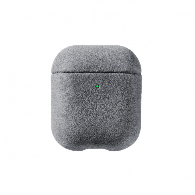 AirPods 1/2 Gen Alcantara Case - Nardo Gray, Image 1