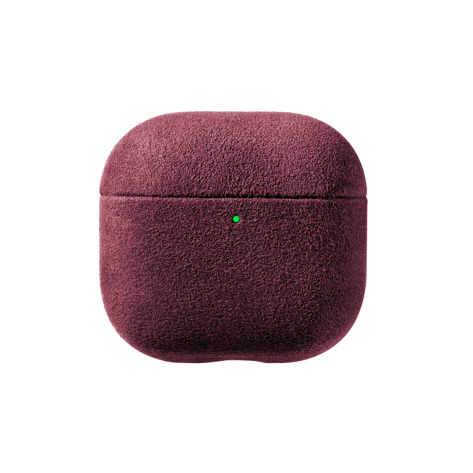 AirPods (4th generation) Alcantara Case - Wine Red, Afbeelding 1