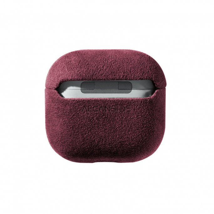 AirPods (4th generation) Alcantara Case - Wine Red, Afbeelding 3