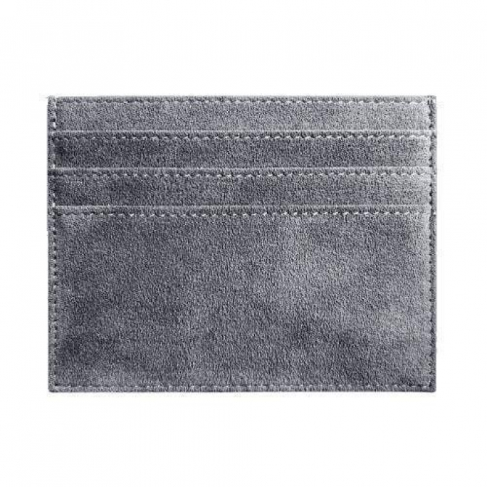 Alcantara Card Wallet - Nardo Gray, Image 1