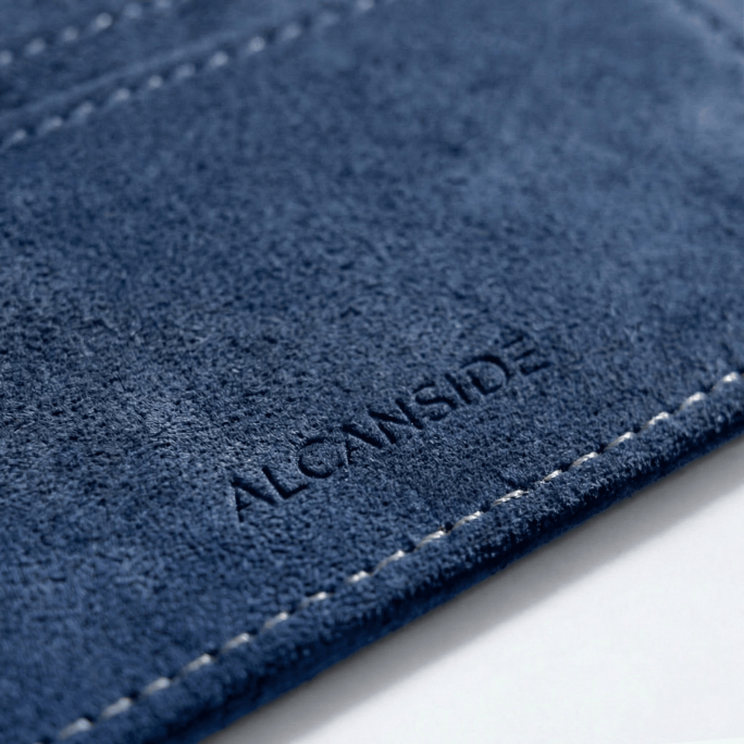 Alcantara Card Wallet - Ocean Blue, Image 7
