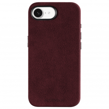iPhone Alcantara Case - Wine Red