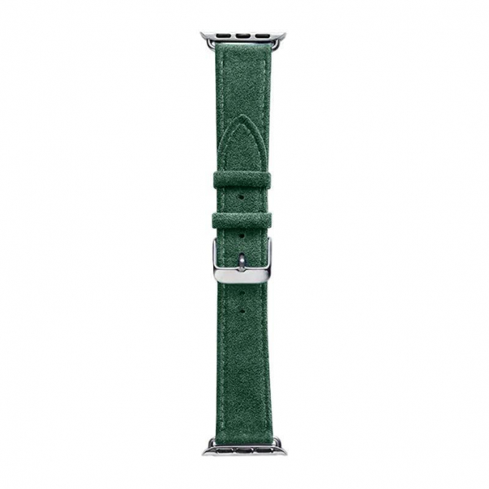 Alcantara Apple Watch Band With Buckle - Midnight Green - 42/44/45/46mm & Ultra (49mm) - Christmas Edition, 50€, Afbeelding 3 Alcantara Apple Watch Band With Buckle - Midnight Green - 42/44/45/46mm & Ultra (49mm) - Christmas Edition, Afbeelding 3