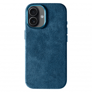 iPhone Alcantara Case - Ocean Blue