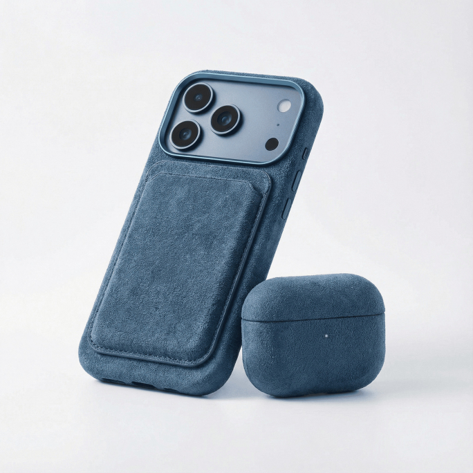 AirPods Pro (3rd Generation) Alcantara Case - Ocean Blue, Image 3
