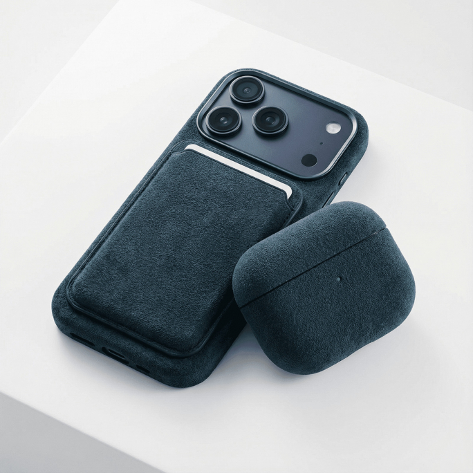 AirPods Pro (3rd Generation) Alcantara Case - Navy Blue, 35€, Image 3 AirPods Pro (3rd Generation) Alcantara Case - Navy Blue, Image 3