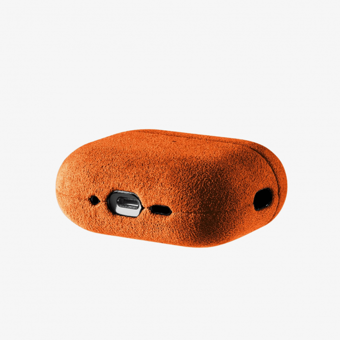 AirPods Pro (3rd Generation) Alcantara Case - Orange, Afbeelding 4