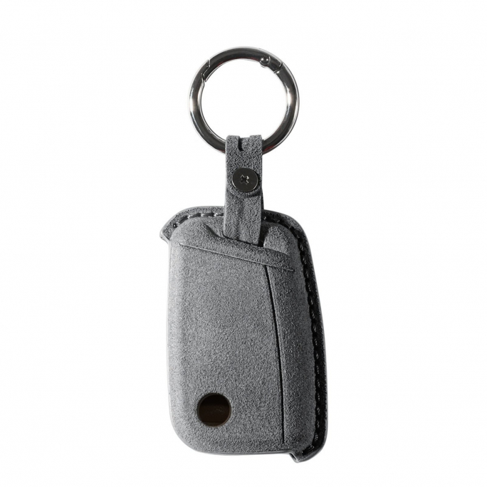 Alcantara Car Key Fob Cover for Volkswagen | Model F with Buckle - Space Grey, 59€, Image 5 Alcantara Car Key Fob Cover for Volkswagen | Model F with Buckle - Space Grey, Image 5