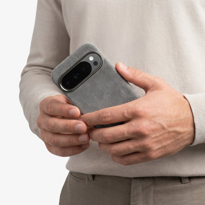 Google Pixel 10 Pro XL - Alcantara Case - Nardo Gray, Image 3