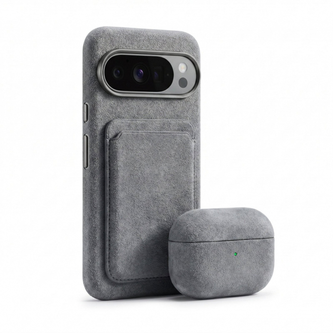 Google Pixel 10 Pro XL - Alcantara Case - Nardo Gray, Image 5