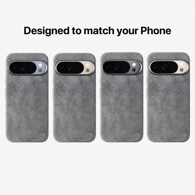 Google Pixel 10 Pro XL - Alcantara Case - Nardo Gray, Image 7