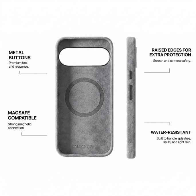 Google Pixel 10 - Alcantara Case - Nardo Gray, Image 6