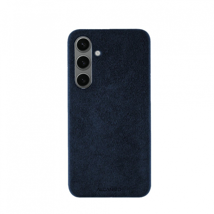 Samsung Galaxy S24 - Alcantara Case - Navy Blue, Afbeelding 1